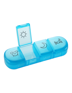 Mediblink Dnevni dozator za tablete Stela mini 4x/dan ljubičasti/plavi M030/M031 2
