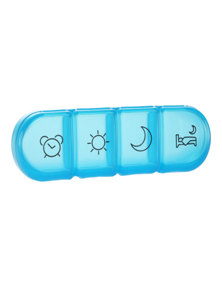 Mediblink Dnevni dozator za tablete Stela mini 4x/dan ljubičasti/plavi M030/M031 Mediblink Dnevni dozator za tablete Stela mini 4x/dan ljubičasti/plavi M030/M031