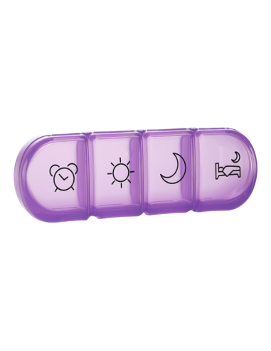 Mediblink Dnevni dozator za tablete Stela mini 4x/dan ljubičasti/plavi M030/M031 Mediblink Dnevni dozator za tablete Stela mini 4x/dan ljubičasti/plavi M030/M031