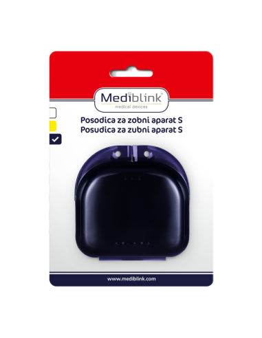 Mediblink Posudica za zubni aparat S bijela/žuta/plava M040/M041/M042 Mediblink Posudica za zubni aparat S bijela/žuta/plava M040/M041/M042