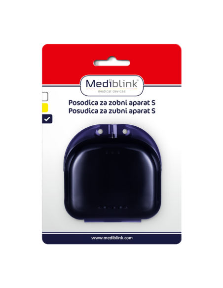 Mediblink Posudica za zubni aparat S bijela/žuta/plava M040/M041/M042 Mediblink Posudica za zubni aparat S bijela/žuta/plava M040/M041/M042