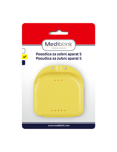 Mediblink Posudica za zubni aparat S bijela/žuta/plava M040/M041/M042 Mediblink Posudica za zubni aparat S bijela/žuta/plava M040/M041/M042