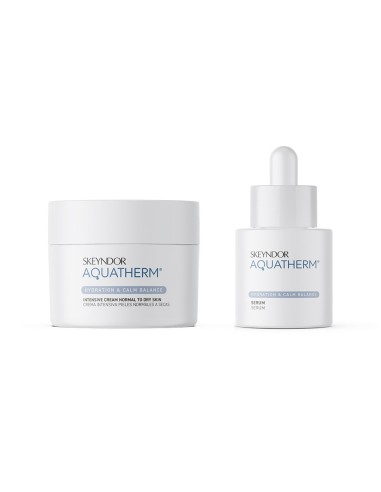 Skeyndor Aquatherm Travel komplet N/S koža Intenzivna krema 15 ml + serum 10 ml