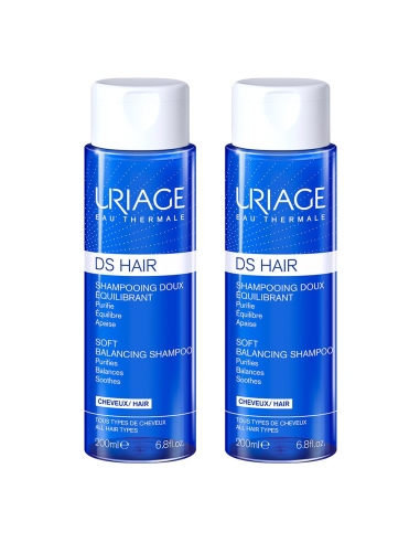 Uriage DS Hair Nježan šampon za uravnoteženje vlasišta 200 ml 1+1