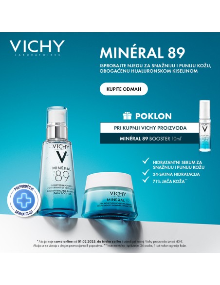 Vichy Mineral 89 Booster Dnevni booster za snažniju i puniju kožu 10 ml POKLON uz Vichy iznad 40€