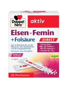 Doppelherz Aktiv Željezo Direkt + Folna kiselina vrećice