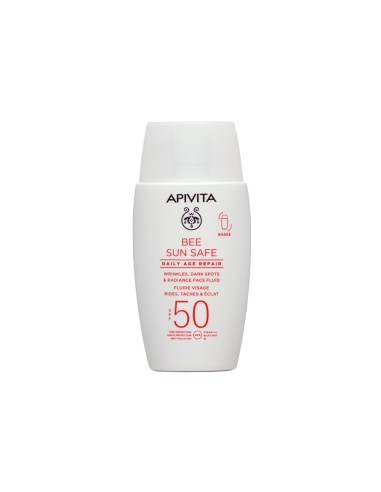 Apivita Bee Sun safe fluid za lice protiv mrlja & starenja spf50