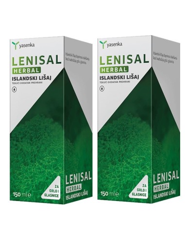 Yasenka Lenisal Herbal Islandski lišaj tekući dodatak prehrani 1+1 PROMO