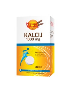 Natural Wealth Kalcij 1000 mg šumeće tablete