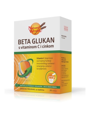 Natural Wealth Beta glukan s vitaminom C i cinkom