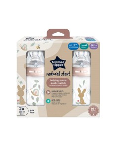 Tommee Tippee Dekorirana bočica 260 ml Puž i zeko 2