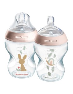 Tommee Tippee Dekorirana bočica 260 ml Puž i zeko