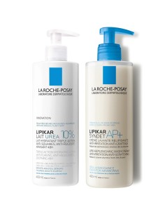 La Roche-Posay Lipikar Lait Urea 10% Hidratacijski losion + Lipikar Syndet Kremasti gel za tuširanje Promo pakiranje