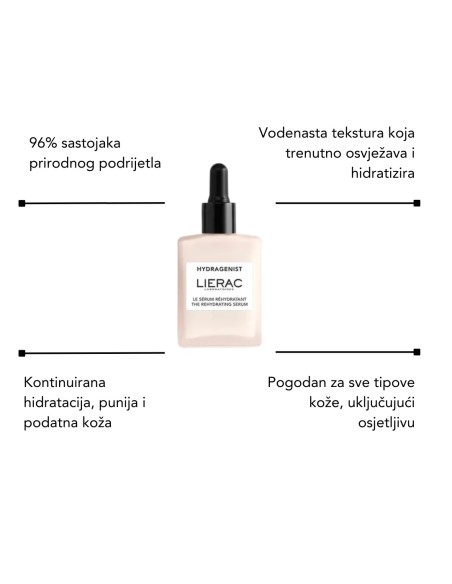 Beper Jade roller + Lierac Hidratantni Losion + Hydragenist Hidratantna gel krema + Hydragenist Hidratantni serum