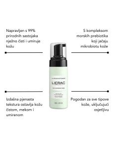 Lierac Pjena za čišćenje lica + Dioptipoche Gel protiv natečenosti područja oko očiju + Hydragenist Hidratantni serum 2