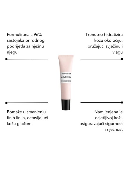 Lierac Pjena za čišćenje lica + Diopticerne fluid protiv tamnih podočnjaka + Hydragenist Hidratantni gel za područje oko očiju