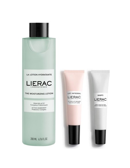 Lierac Hidratantni Losion + Lift Integral krema za područje oko očiju+ Dioptiride krema protiv bora oko očiju