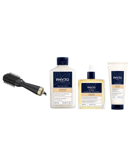 Phyto Nourishment šampon + Beper 4u1 četka za oblikovanje + Nourishment uljni elixir + Nourishment regenerator