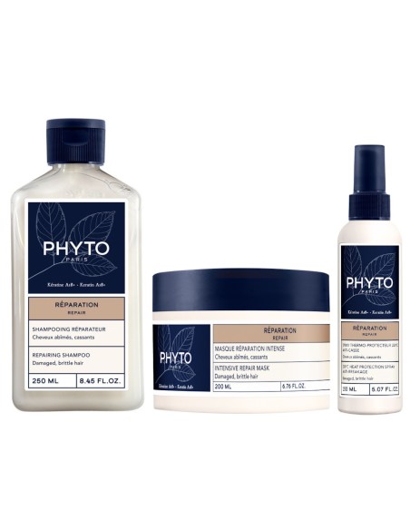 Phyto Repair šampon + Phyto Repair maska + Phyto Repair sprej za zaštitu kose od topline
