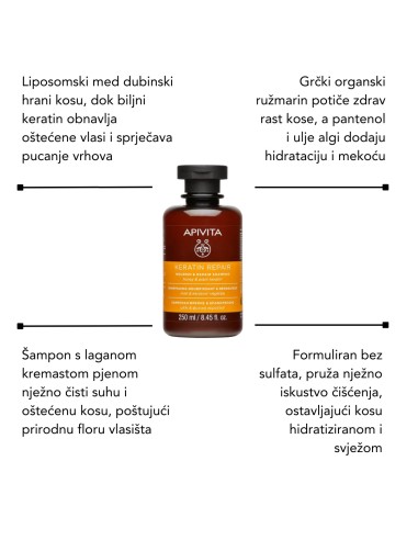 Apivita Keratinsko ulje + Šampon za... Apivita Keratinsko ulje + Šampon za...
