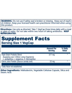 Solaray Acidophilus + Prebiotic Carrot 2