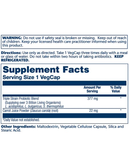 Solaray Acidophilus + Prebiotic Carrot Solaray Acidophilus + Prebiotic Carrot