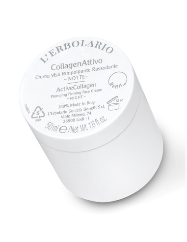Lerbolario Active Collagen Noćna krema za lice Refill Lerbolario Active Collagen Noćna krema za lice Refill