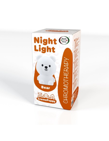 LED noćno svjetlo u obliku medvjedića s funkcijom kromoterapije