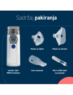 Omron Mini Air 360+ mesh inhalator 2