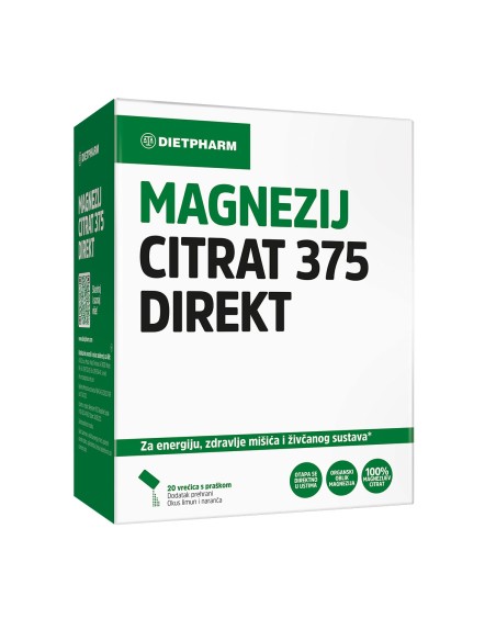 Dietpharm Magnezij Citrat 375 direkt prašak Dietpharm Magnezij Citrat 375 direkt prašak