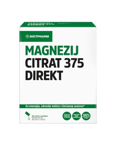 Dietpharm Magnezij Citrat 375 direkt prašak