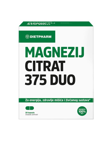 Dietpharm Magnezij Citrat 375 DUO kapsule
