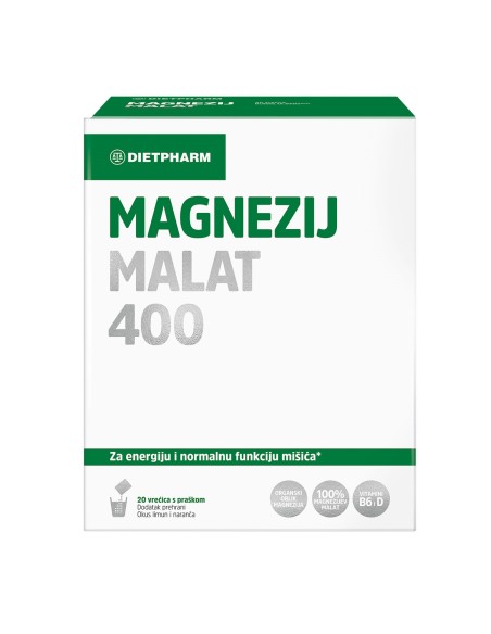 Dietpharm Magnezij Malat 400 prašak Dietpharm Magnezij Malat 400 prašak
