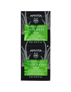 Apivita EXPRESS BEAUTY face mask aloe moisturizing & refreshing