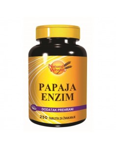 Natural Wealth Papaja enzim za žvakanje