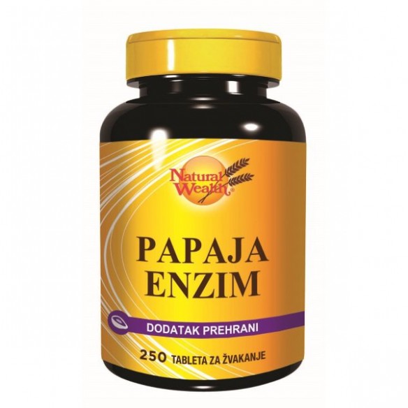 Natural Wealth Papaja enzim za žvakanje