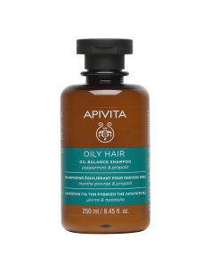Apivita Oil balance shampoo with peppermint & propolis