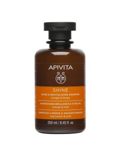 Apivita Shine and revitalizing shampoo with orange & honey