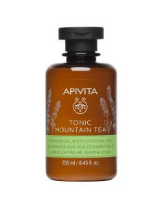 Apivita Tonic Mountain Tea Shower Gel with Essential Oils