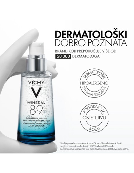 Vichy Mineral 89 Booster Dnevni booster za snažniju i puniju kožu Vichy Mineral 89 Booster Dnevni booster za snažniju i puniju kožu
