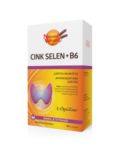 Natural Wealth Cink Selen + B6 kapsule