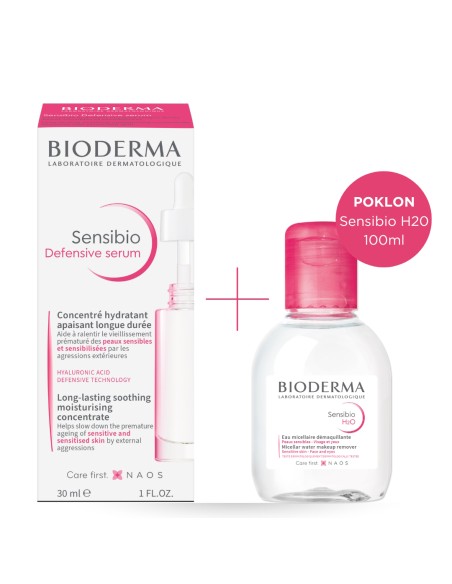 Bioderma Sensibio Defensive serum + Sensibio H2O Micelarna voda Promo pakiranje Bioderma Sensibio Defensive serum + Sensibio H2O Micelarna voda Promo pakiranje