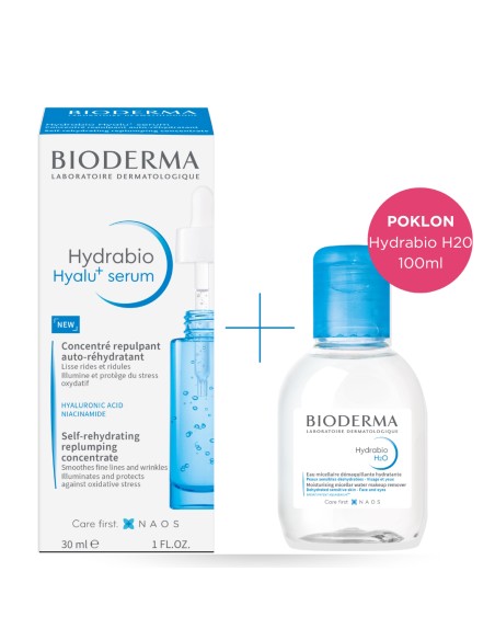 Bioderma Hydrabio Hyalu+ serum + Hydrabio H2O micelarna voda Promo pakiranje Bioderma Hydrabio Hyalu+ serum + Hydrabio H2O micelarna voda Promo pakiranje