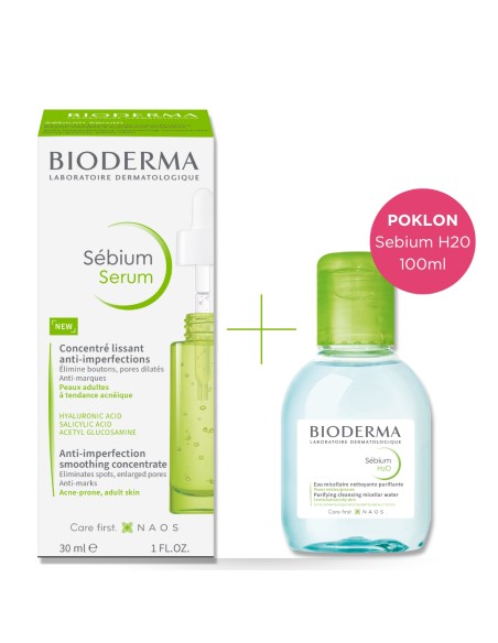 Bioderma Sebium serum + Sebium H2O micelarna voda Promo pakiranje Bioderma Sebium serum + Sebium H2O micelarna voda Promo pakiranje