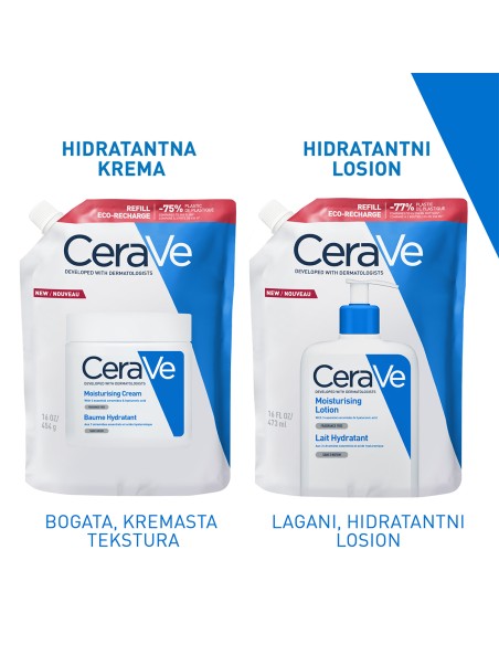 CeraVe Hidratantna krema za suhu do vrlo suhu kožu Refill