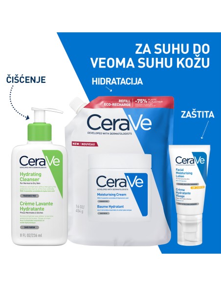 CeraVe Hidratantna krema za suhu do vrlo suhu kožu Refill