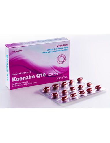 Aktival Koenzim Q10 120 mg + vitamin E