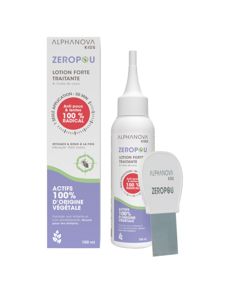 Alphanova Kids Zeropou Losion za uši i gnjide + češalj Alphanova Kids Zeropou Losion za uši i gnjide + češalj