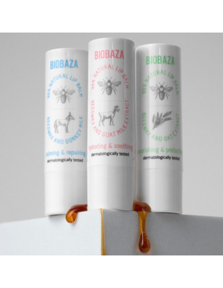 Biobaza Bees & Goats Balzam za usne
