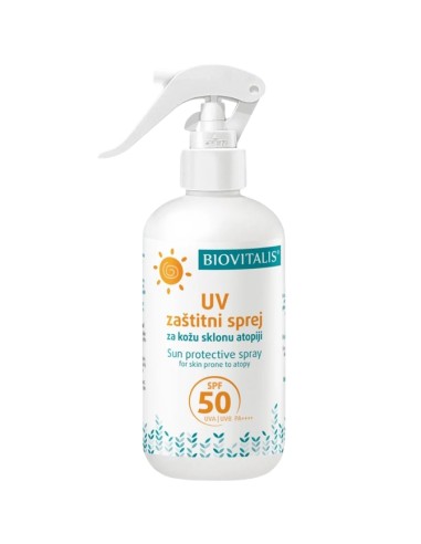 Biovitalis UV zaštitni sprej za kožu sklonu atopiji SPF 50
